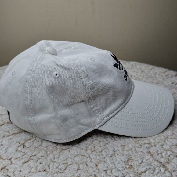 NWT Adidas Relaxed Strap-Back Hat White / Black OS - Picture 2 of 7